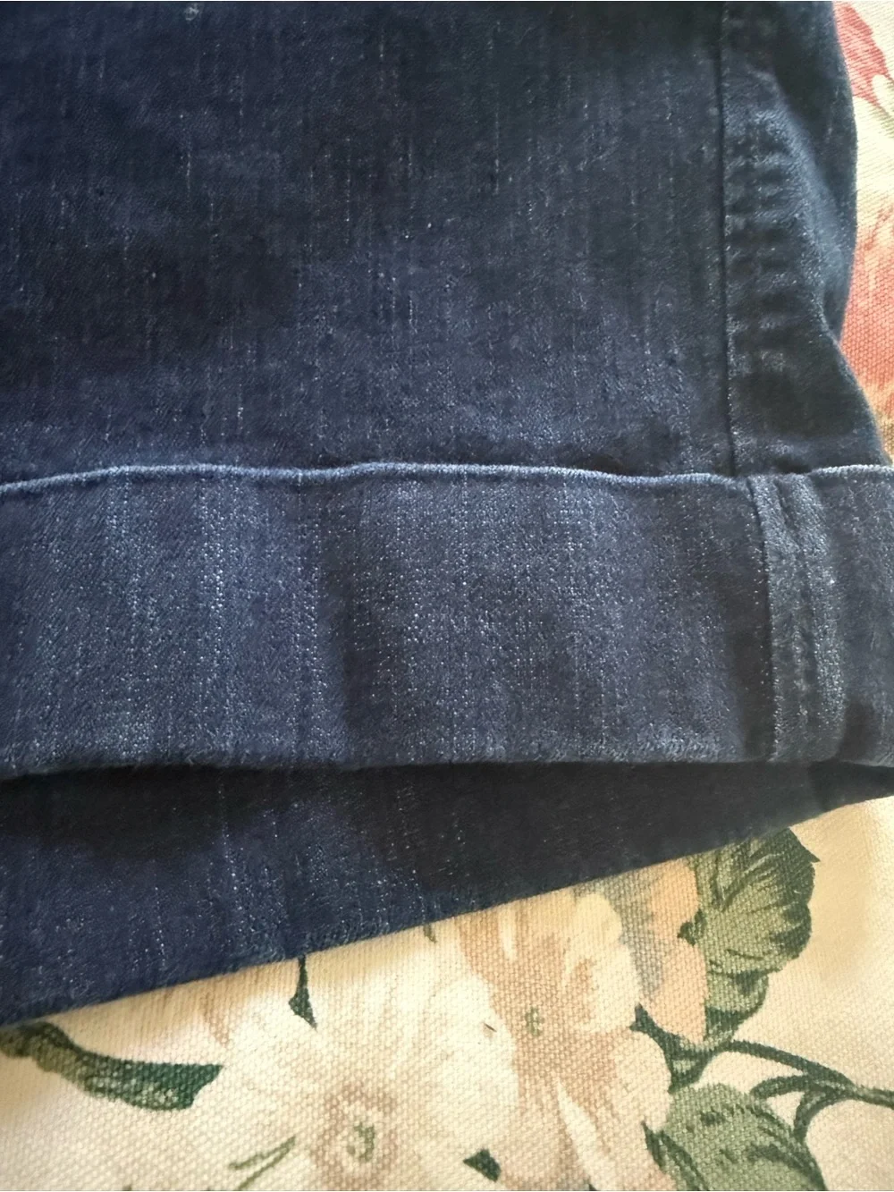 Dear John Hampton Preppy Denim Classic Cuffed Shorts Dark Wash Indigo Plus 16W